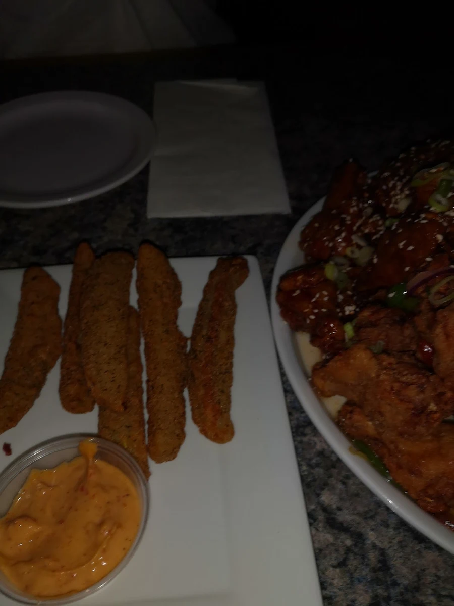 Deep Fried Pickles and Wings