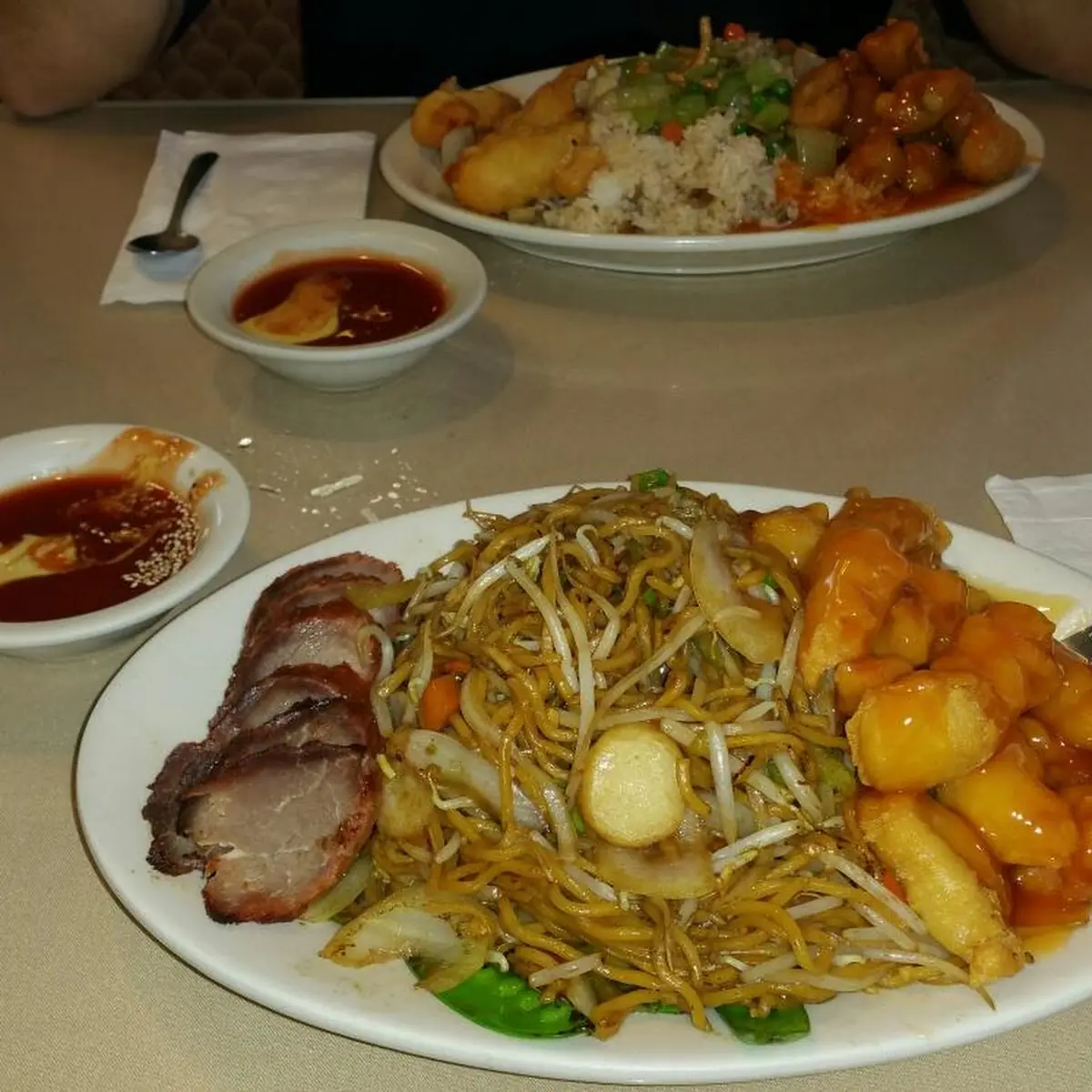 Dinner Number 4 with Pan Fried Noodles
