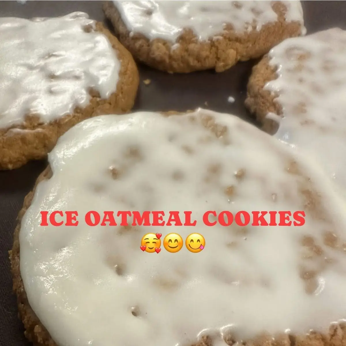 Iced Oatmeal Cookie
