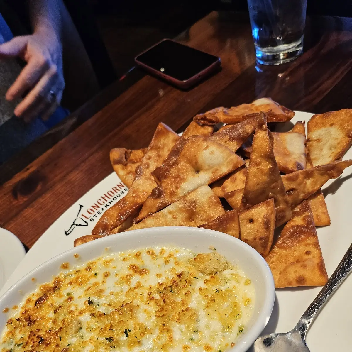 Parmesan Crusted Spinach Dip