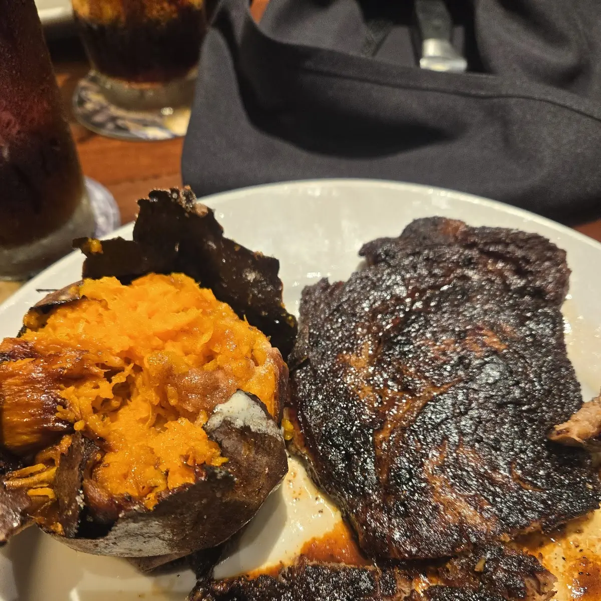 Rib Eye Steak with Sweet Potato