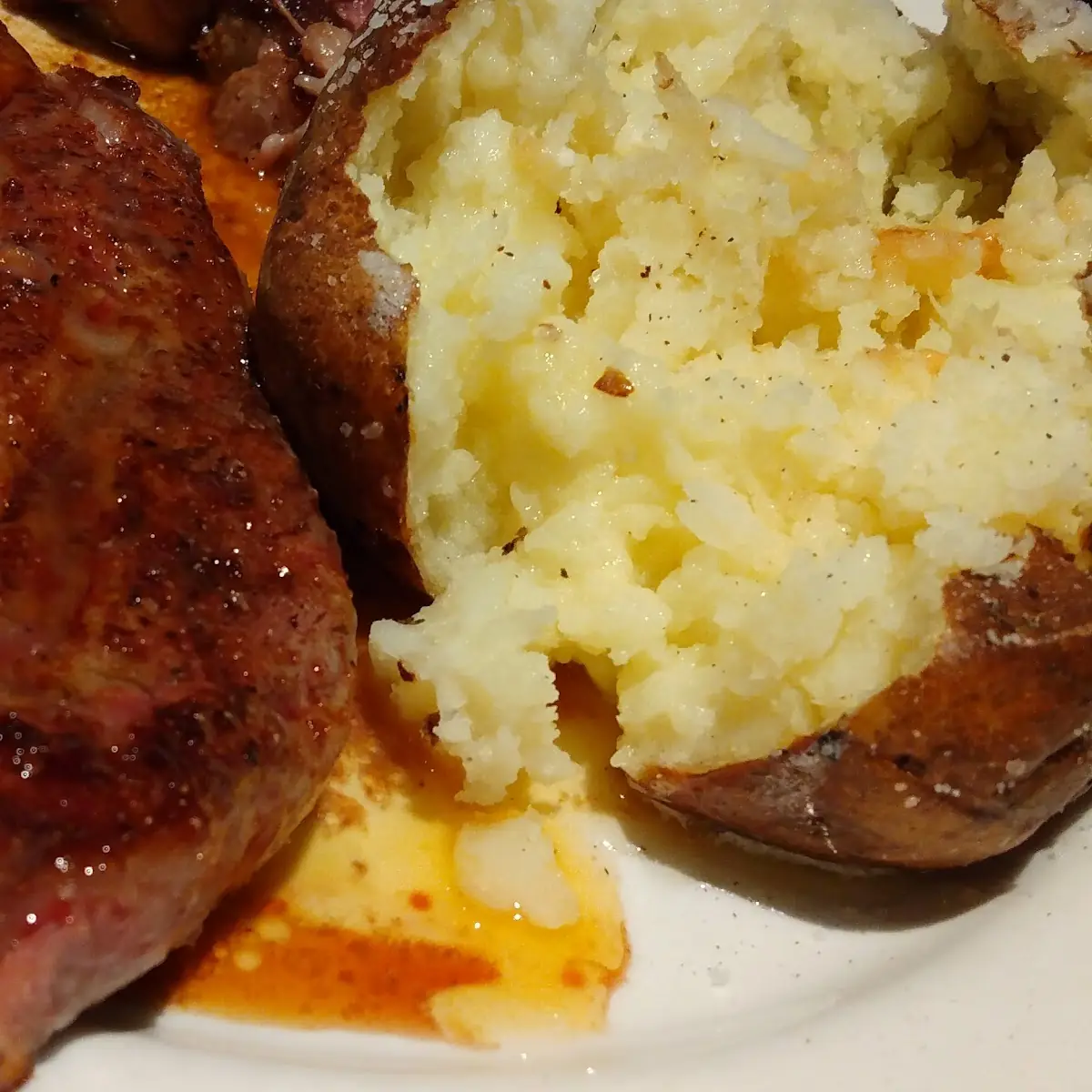Ribeye Steak with Baked Potato