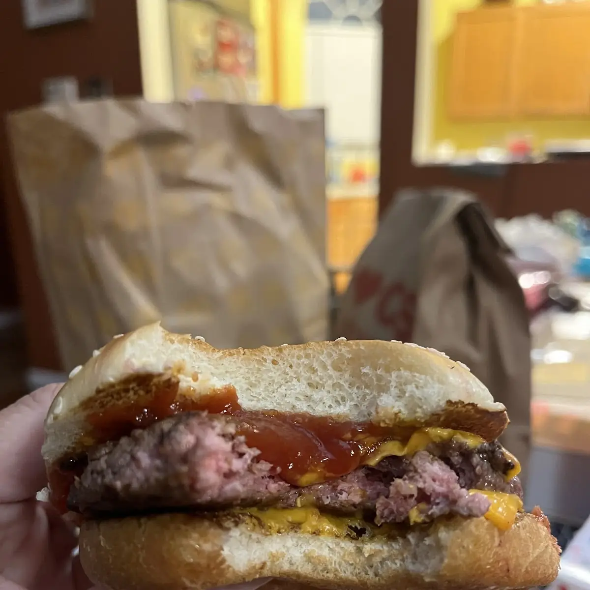 Raw Quarter Pounder with Cheese