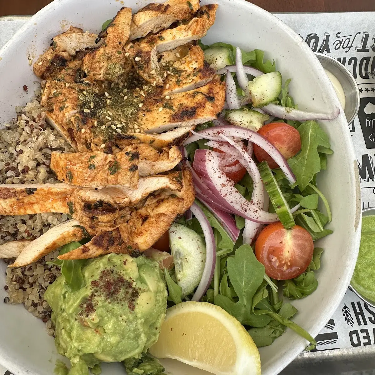 Grilled Chicken Bowl with Quinoa