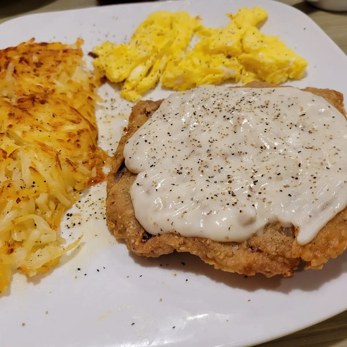 Country Fried Steak Breakfast 1030 Cal