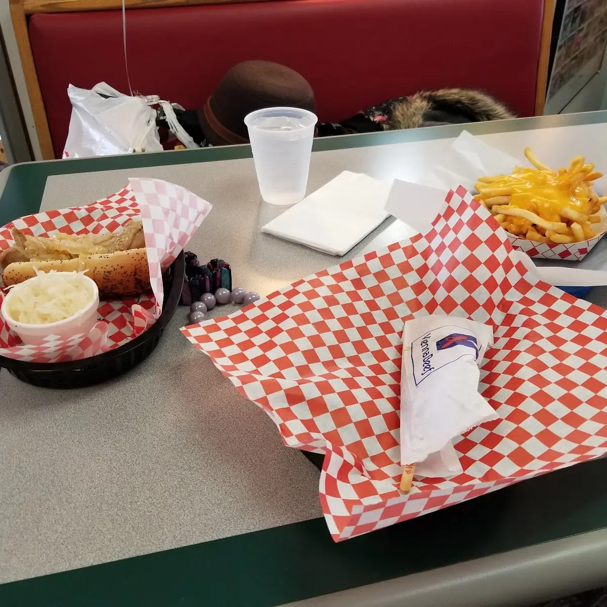Corn Dog Cheese Fries Bratwurst