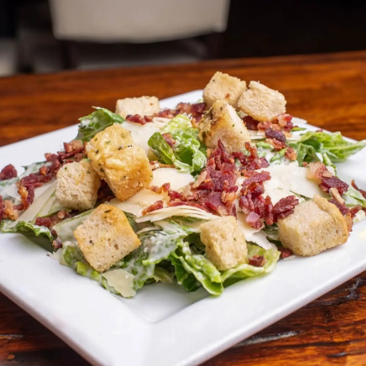 Beef Bacon Caesar Salad