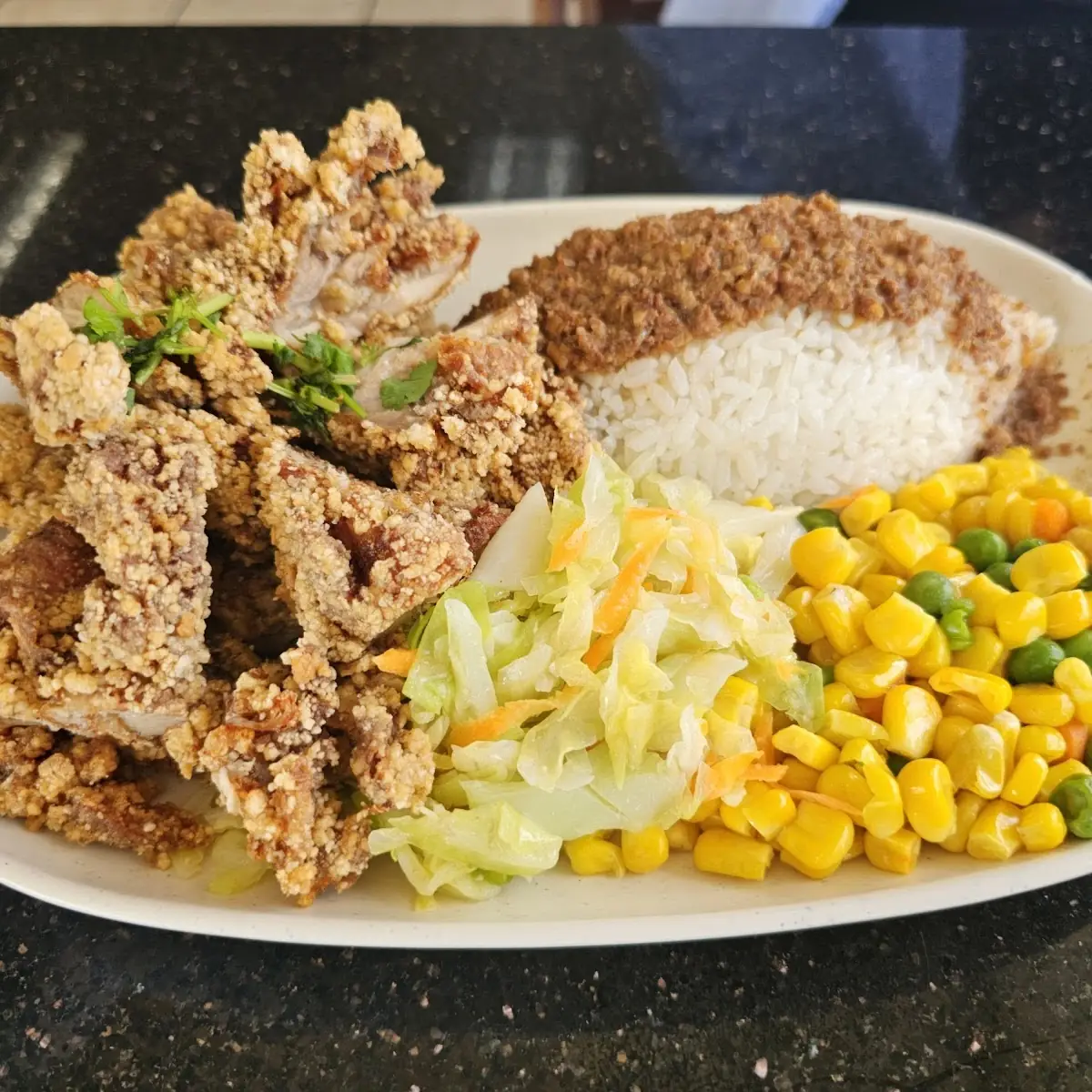 Fried Chicken Fillet Rice