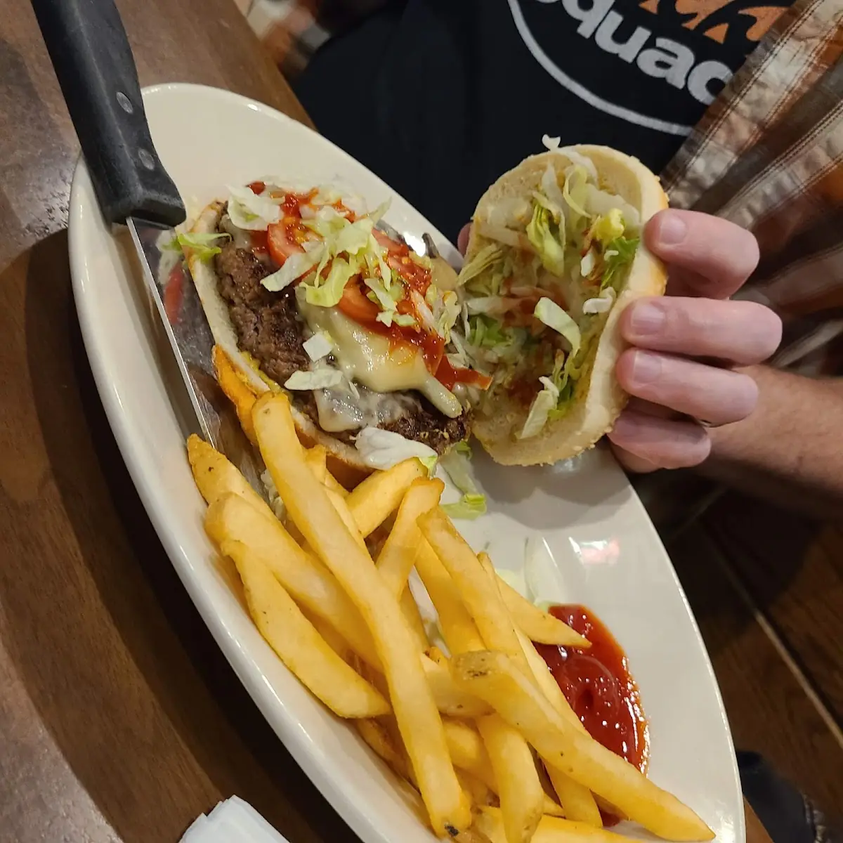 Mushroom-Swiss Burger