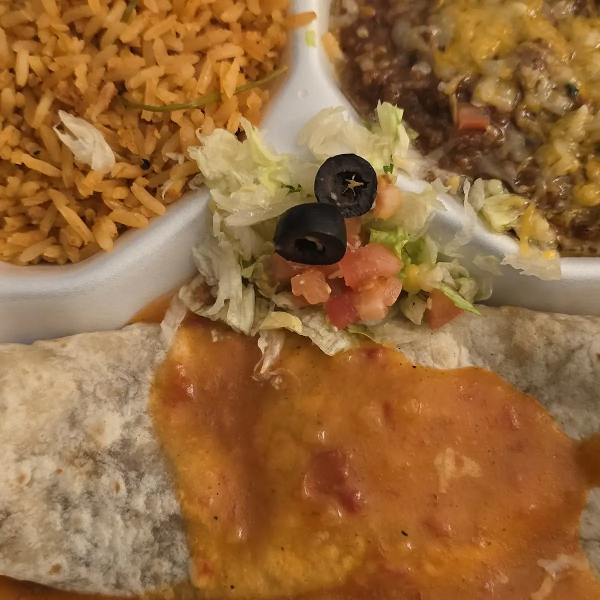 Lighter Side Bean and Cheese Burrito