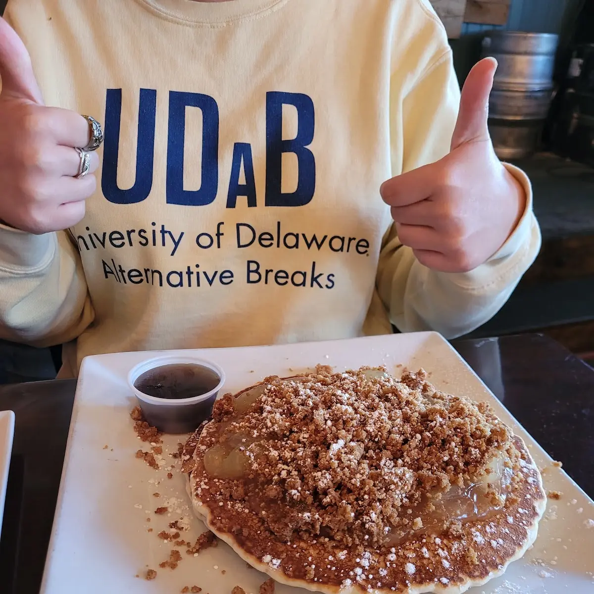 Apple Crumble Pancakes