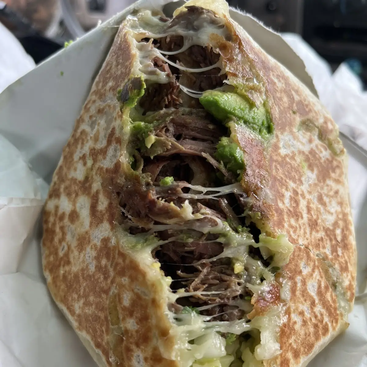 Stuffed Avocado and Steak Quesadilla