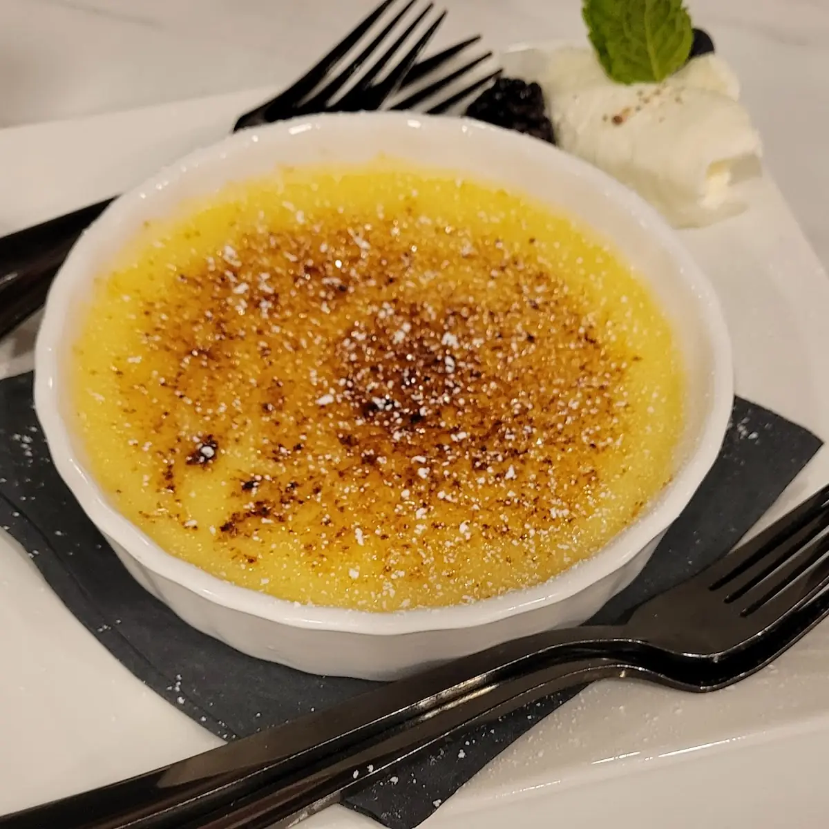 Eggnog Creme Brulee