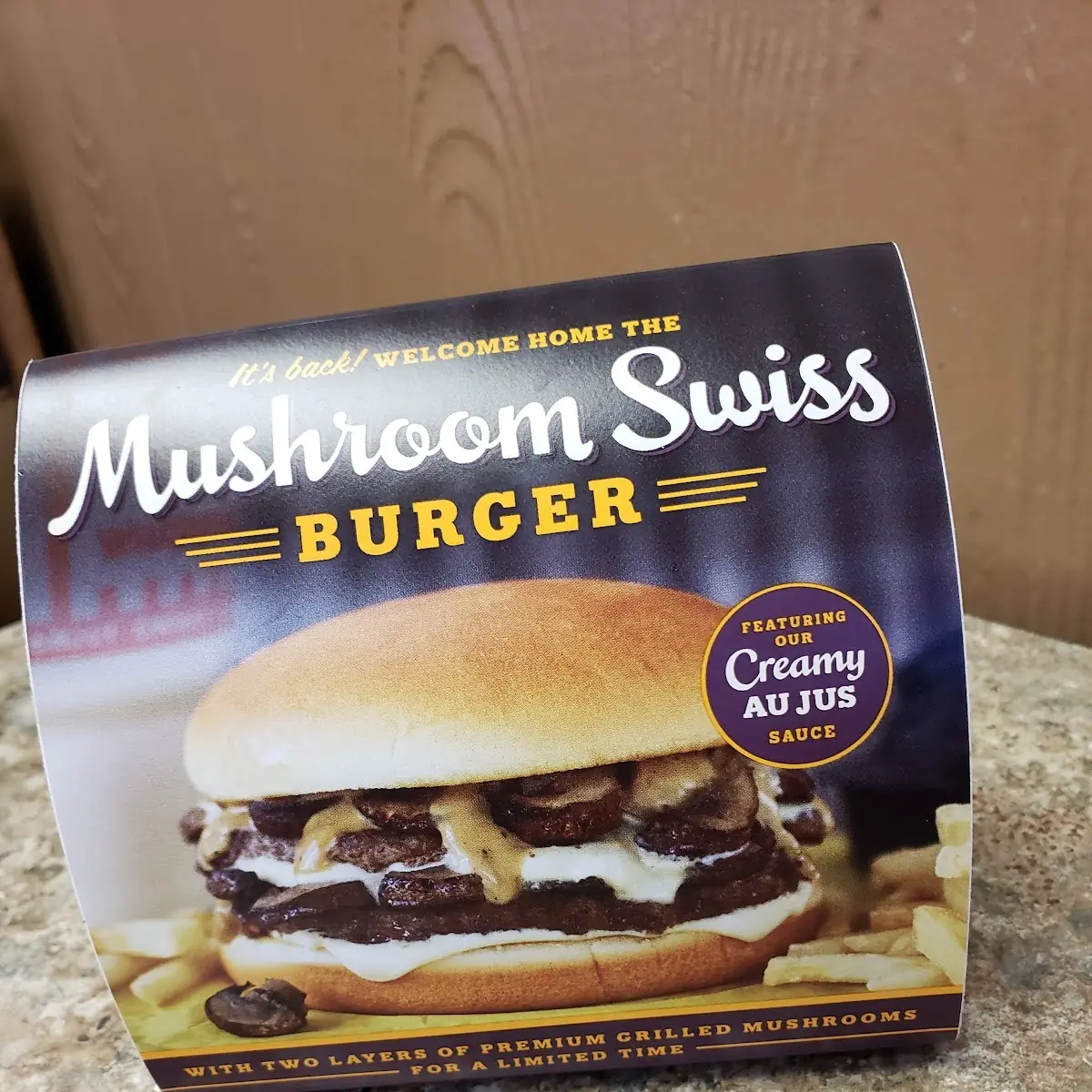 Mushroom Swiss Burger