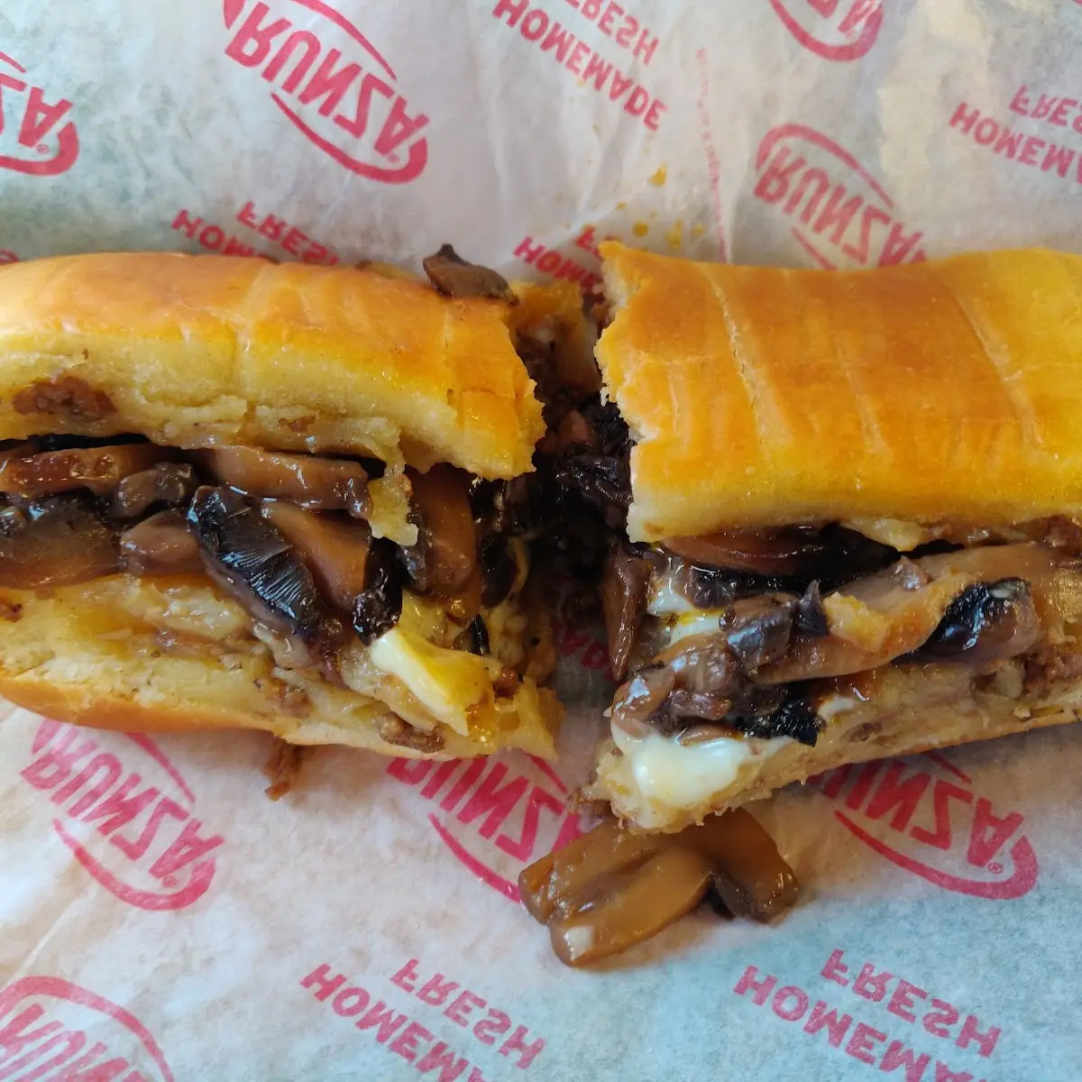 Mushroom Swiss Runza