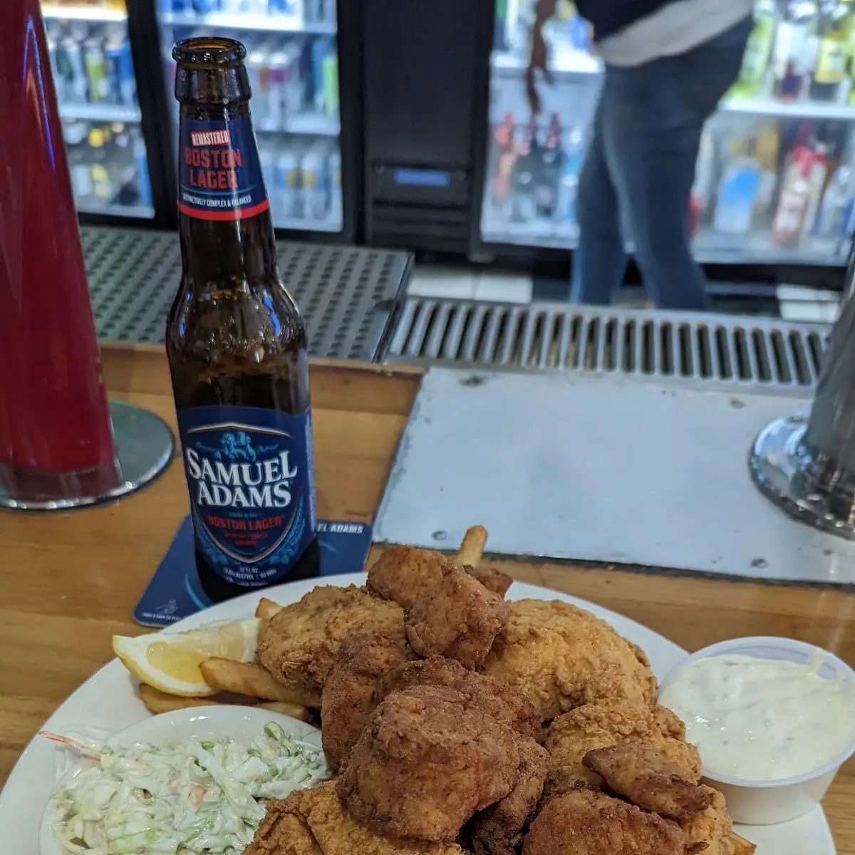 Fried Fish and Scallop Dinner