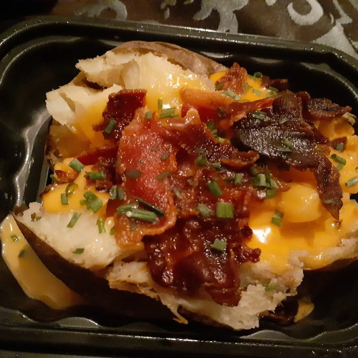 Chili & Cheese Baked Potato