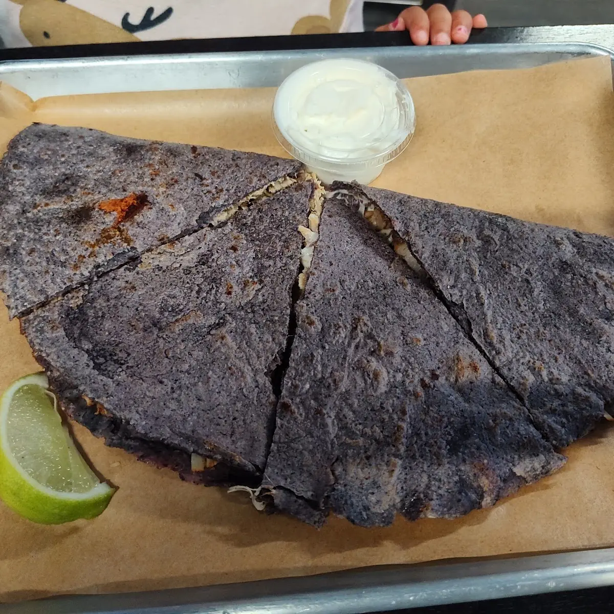 Chicken and Cheese Quesadilla