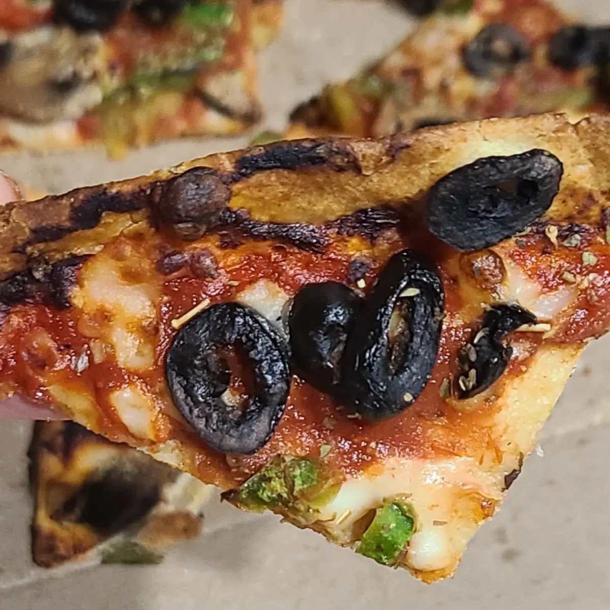 Pretzel Size Pizza Slice