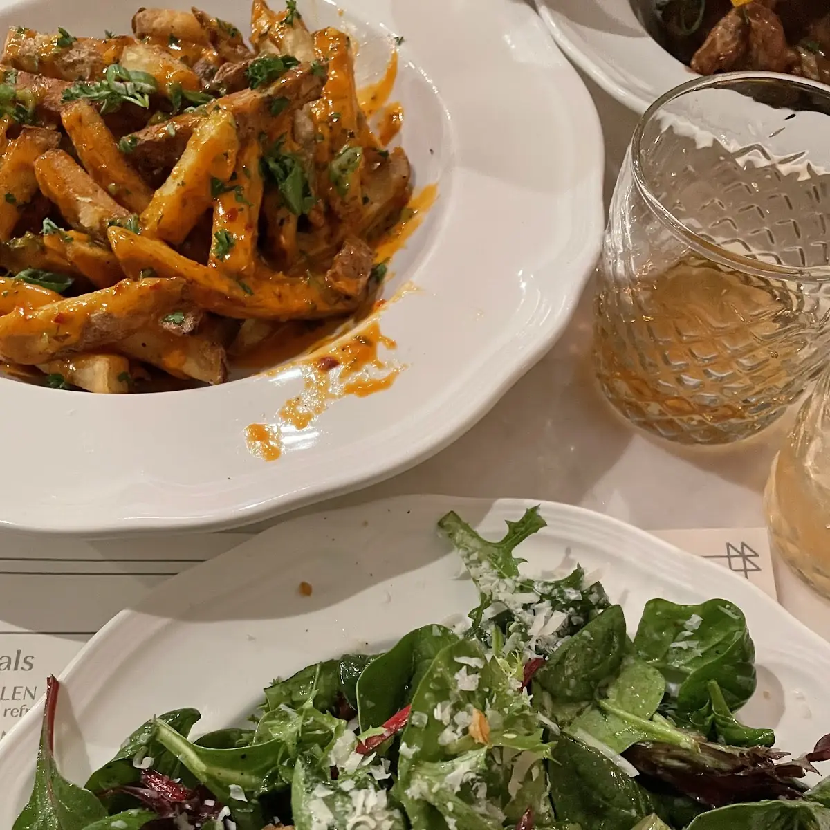 Salad and Duck Fat Fries