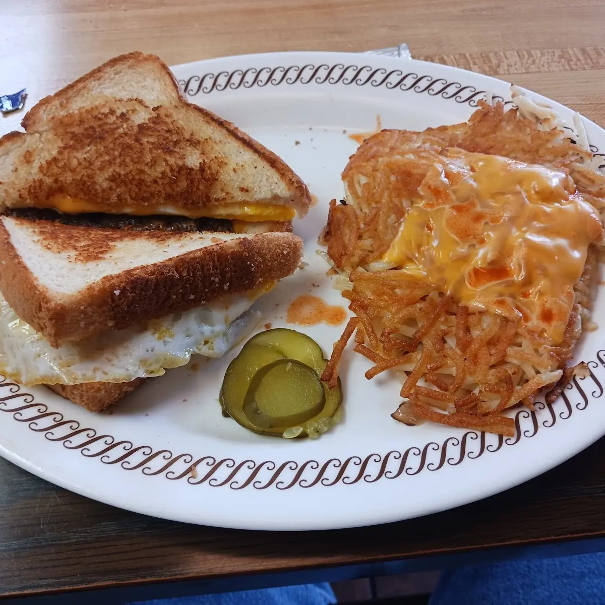 Texas Breakfast Melt with Hashbrowns