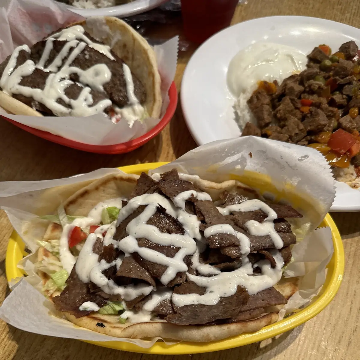 Beef Gyro on Rice