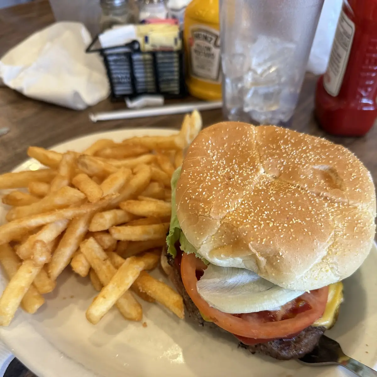 Half Pound Cheeseburger