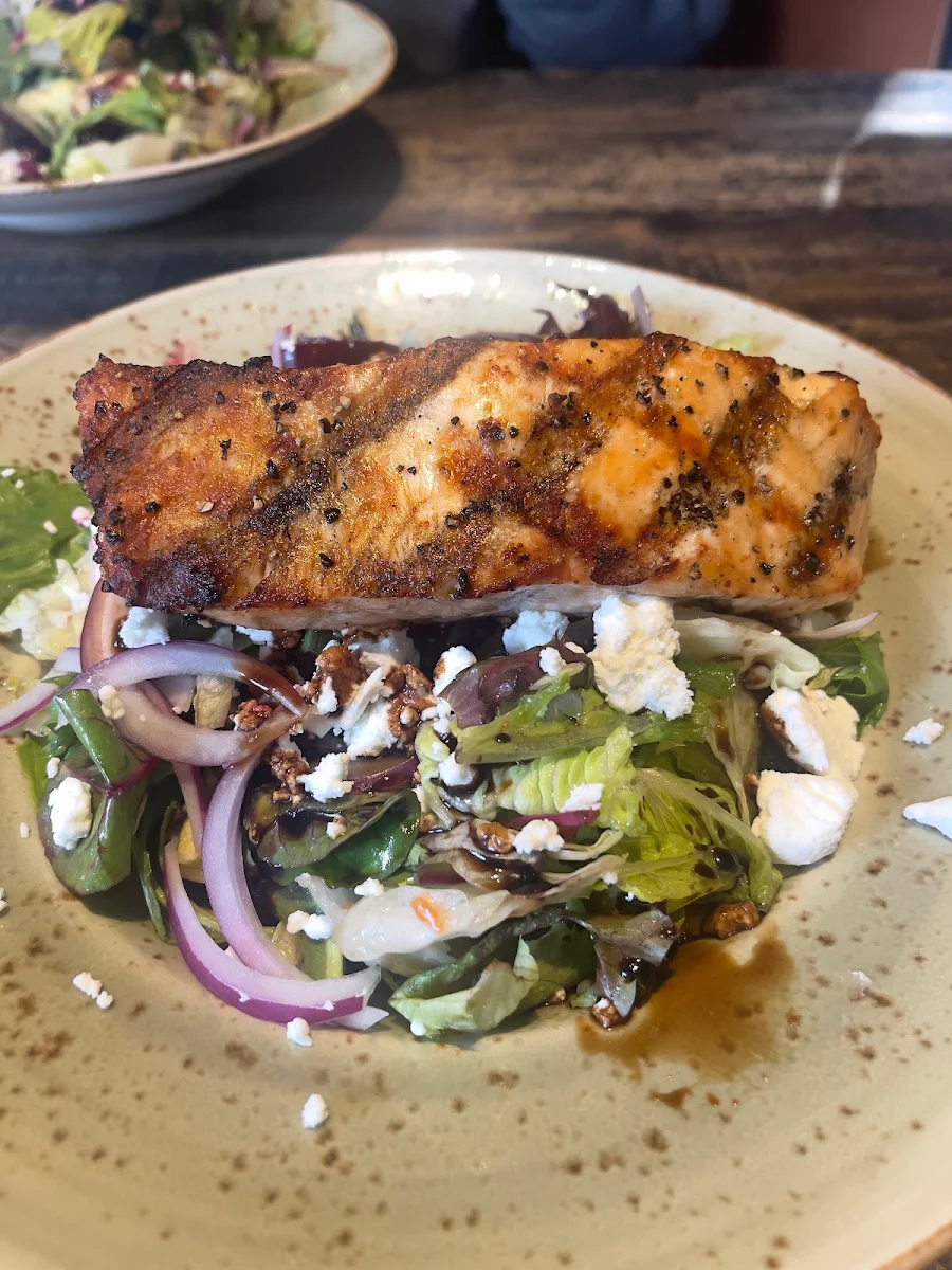 Roasted Peach & Feta Salad with Chicken