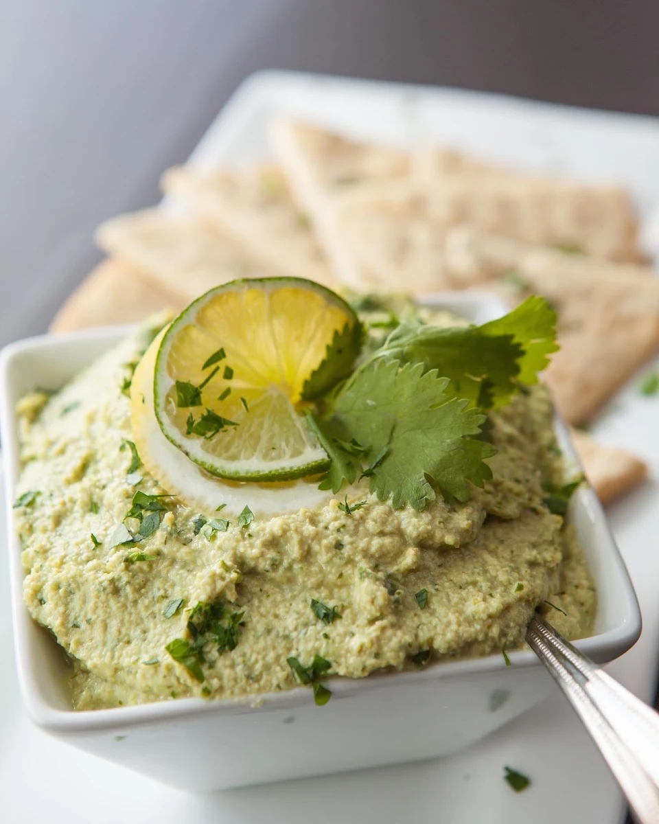 Cilantro Jalapeno Edamame Hummus