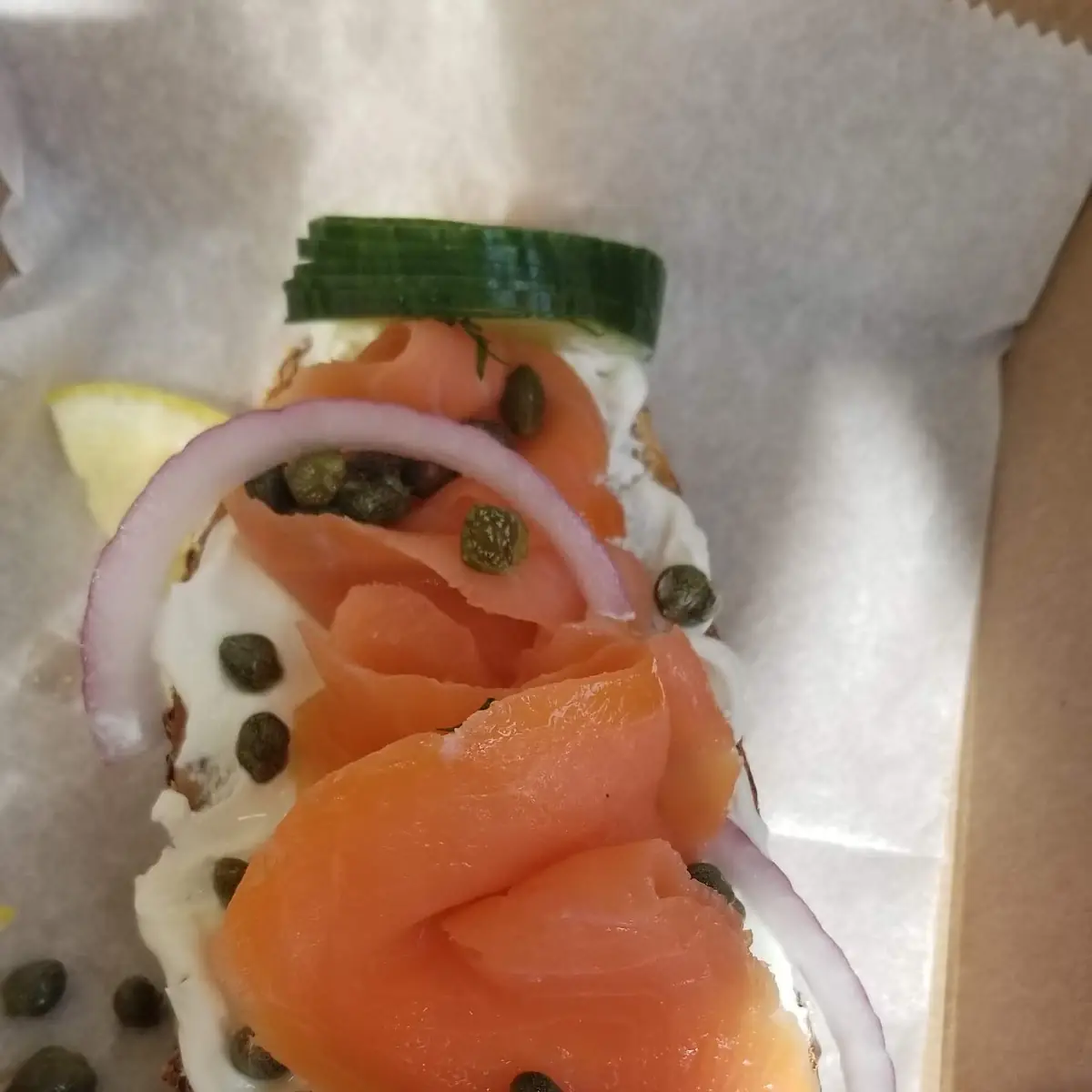 Open-Faced Salmon on Toast