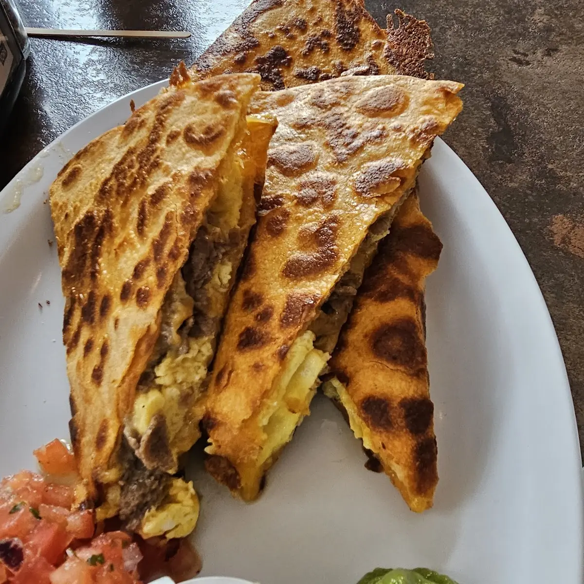 Breakfast Steak Quesadilla