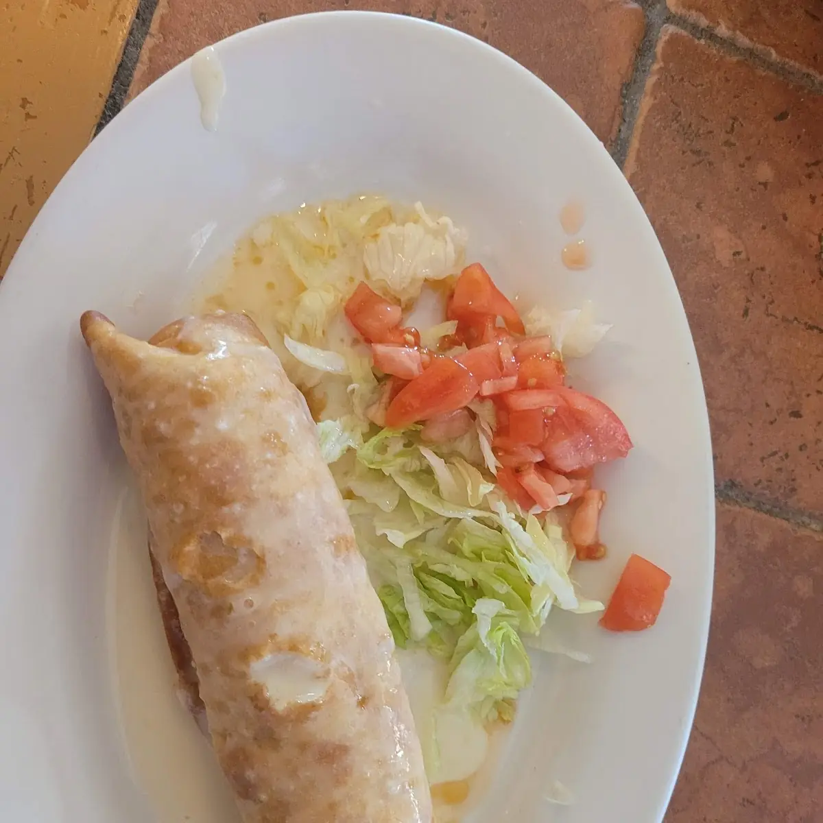Chicken Chimichanga Lunch