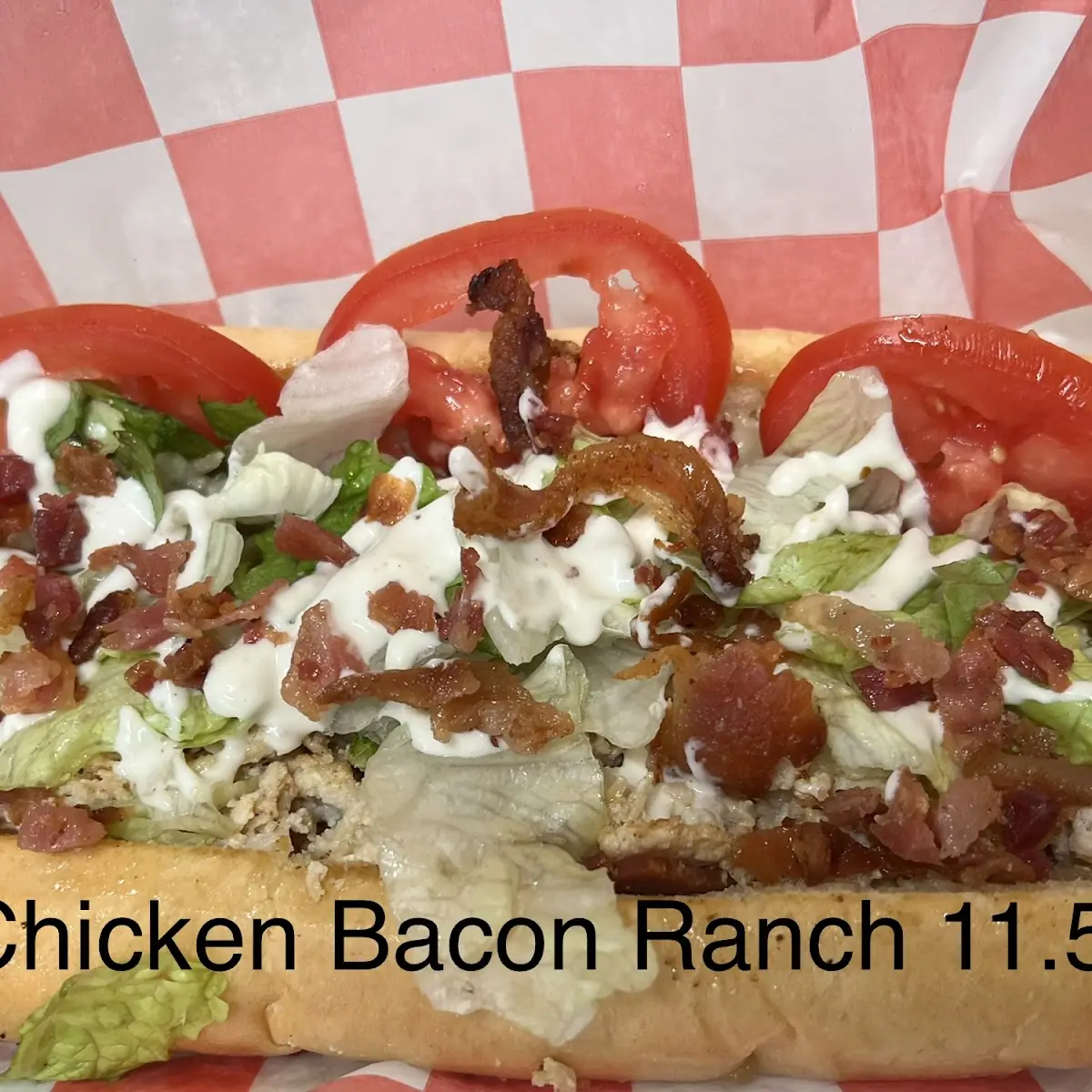 Chicken Bacon Ranch Philly Sandwich