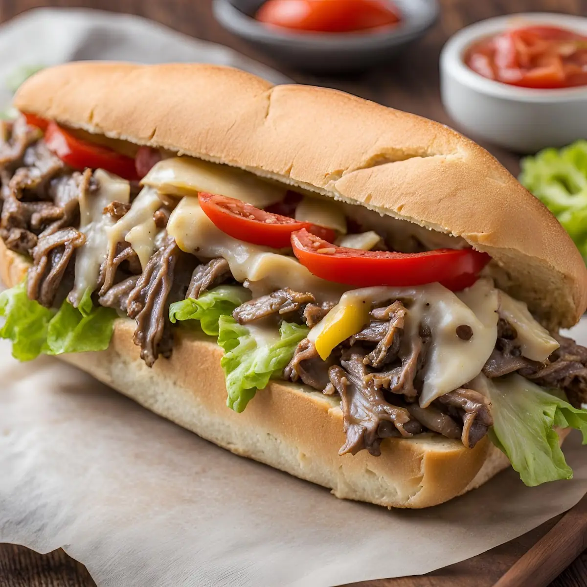 Philly Steak and Cheese Sandwich
