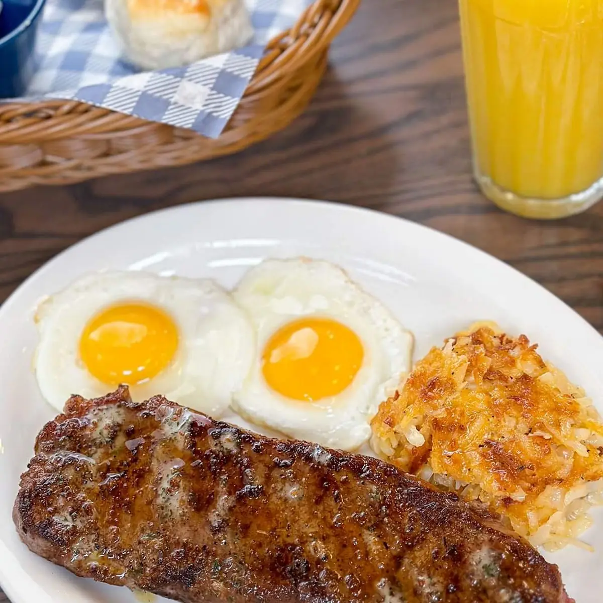 New York Strip Steak & Eggs