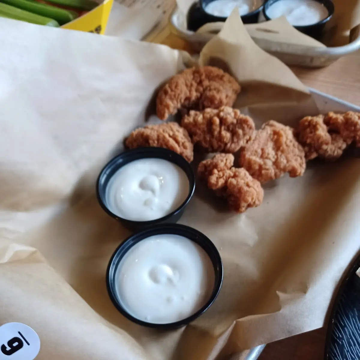 Boneless Chicken Wings with Carrots and Celery