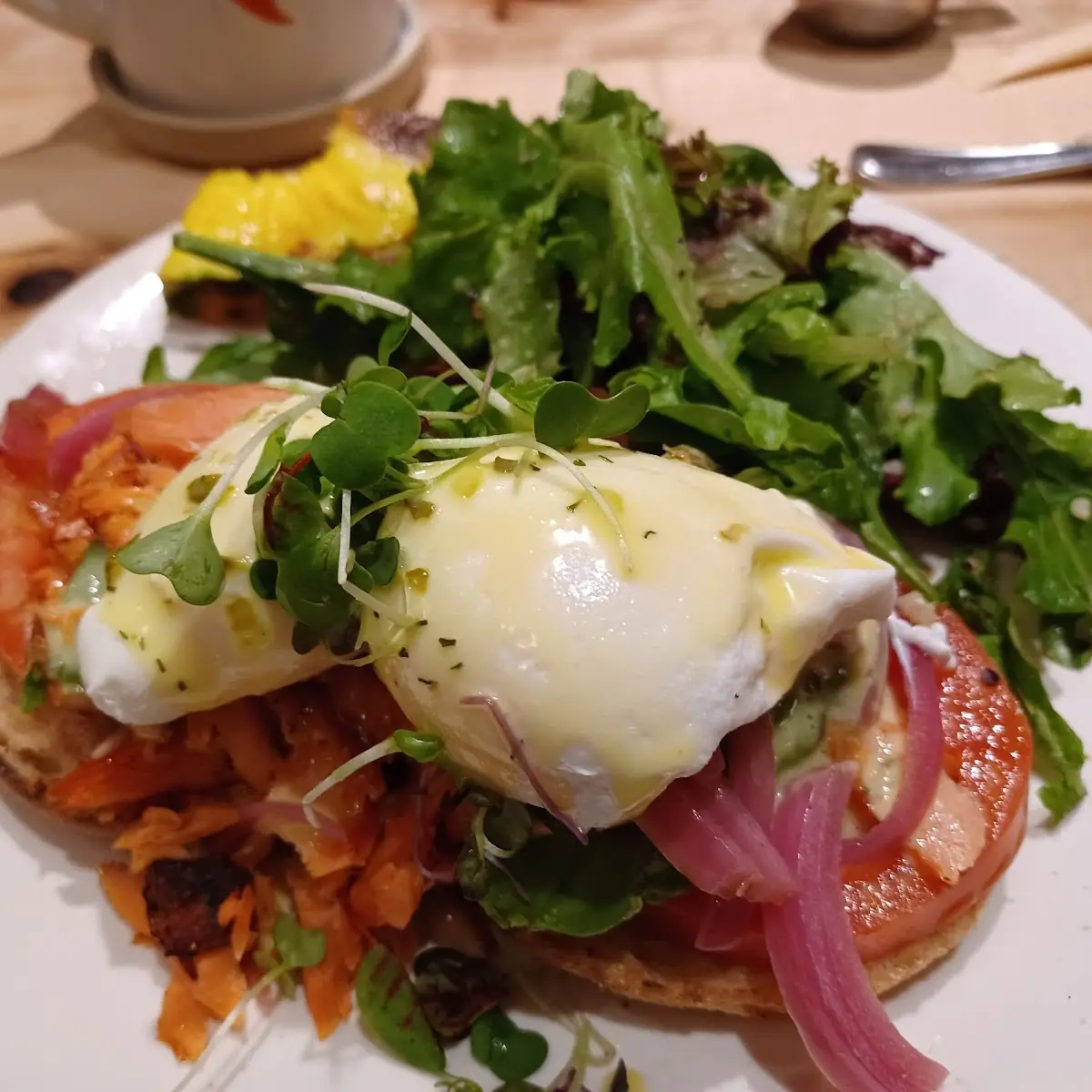 Smoked Salmon Avocado Benedict
