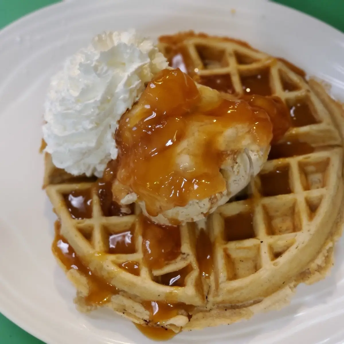 Caramel Apple Pie Waffle