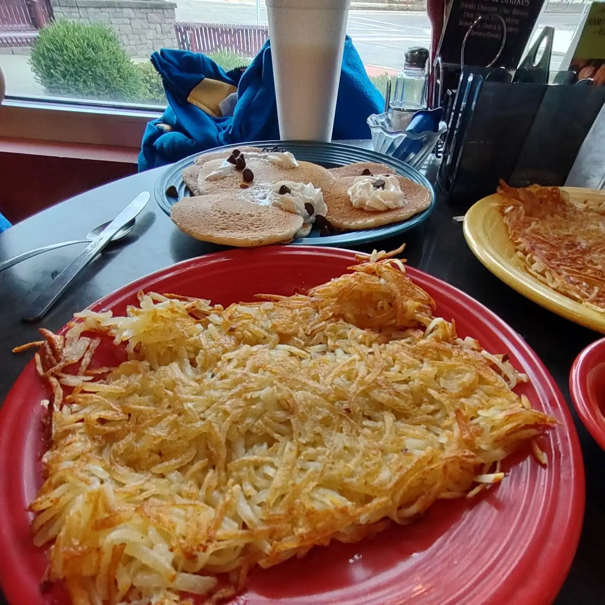 Hash Browns and Mickey Mouse Pancakes