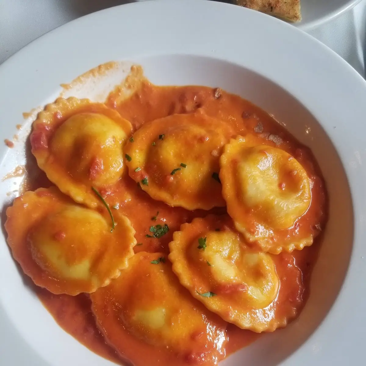 Looster Raviolis w' Vodka Sauce