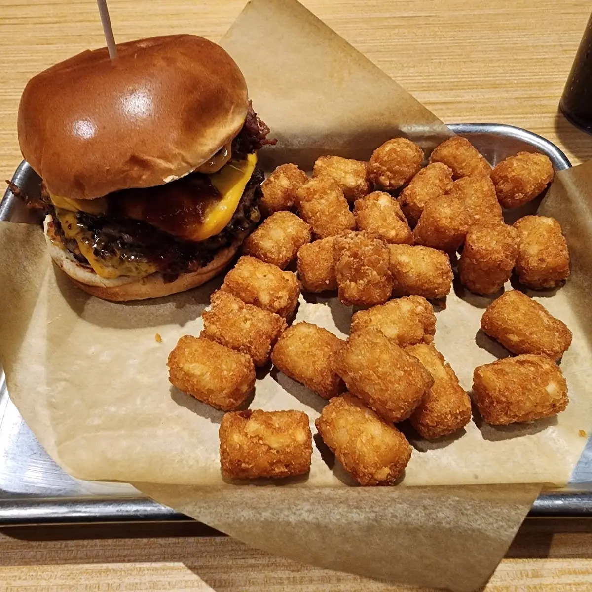 Cheese Curd Bacon Burger