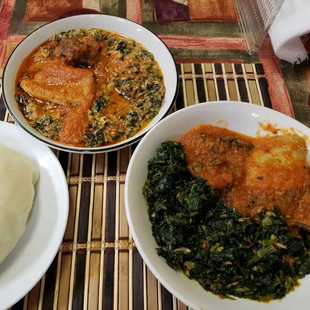 Pounded Yam with Okro