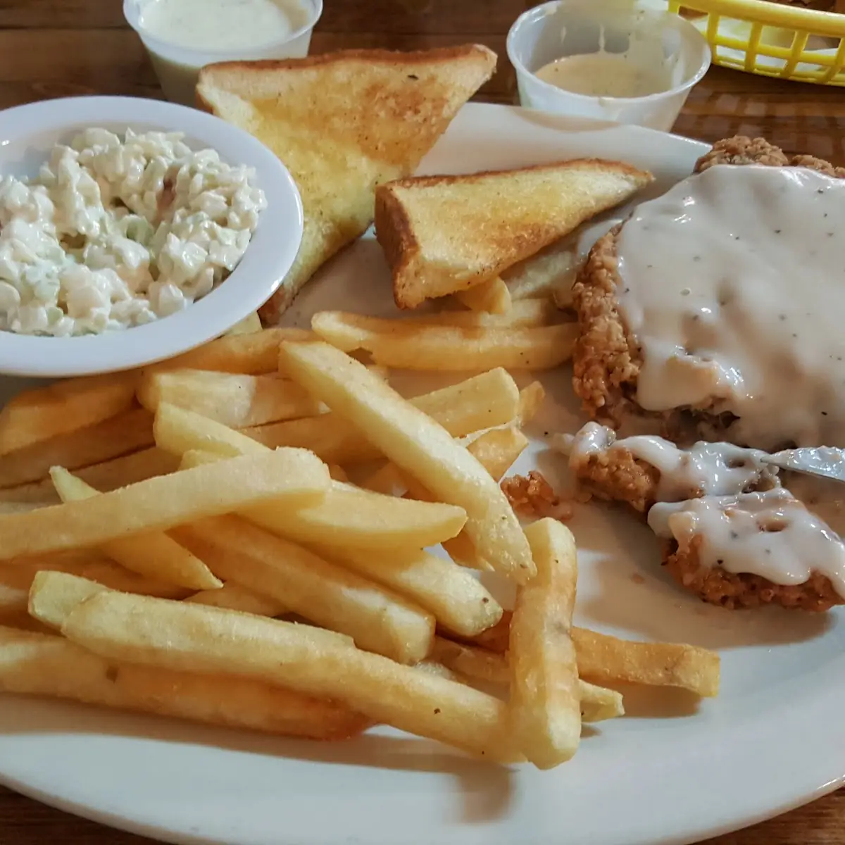 Chicken Fried Steak with White Gravy