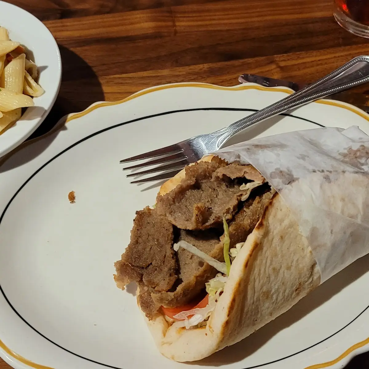 Gyro with Pasta Salad