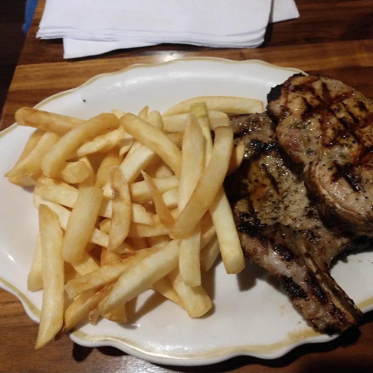 Pork Chops and Fries