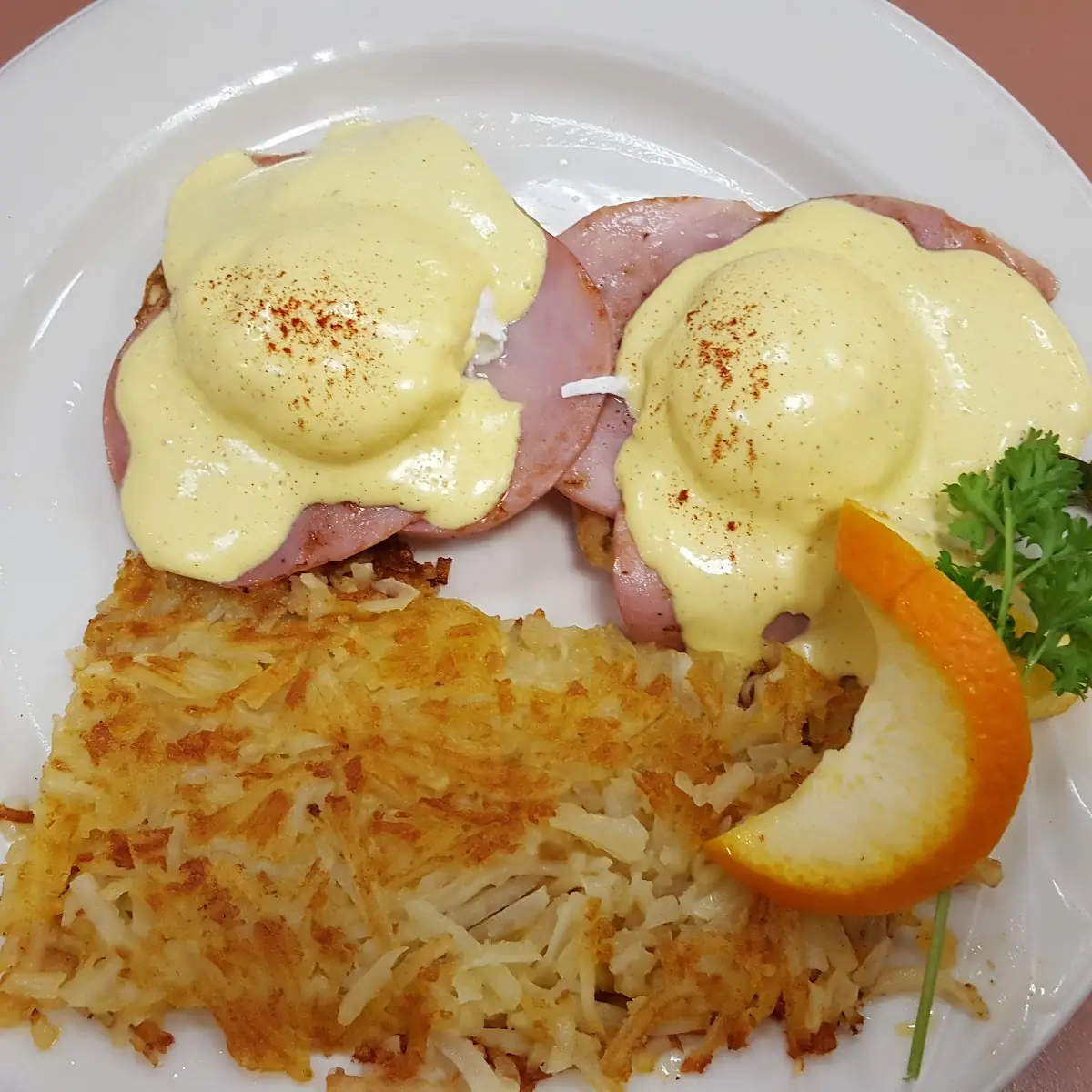 Half Pound Ham Steak & Eggs