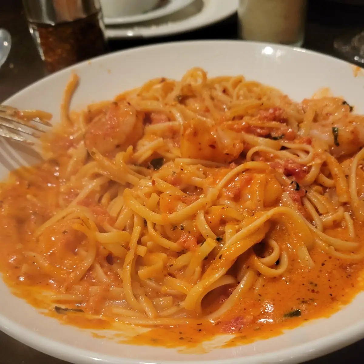 Vodka Shrimp Linguine