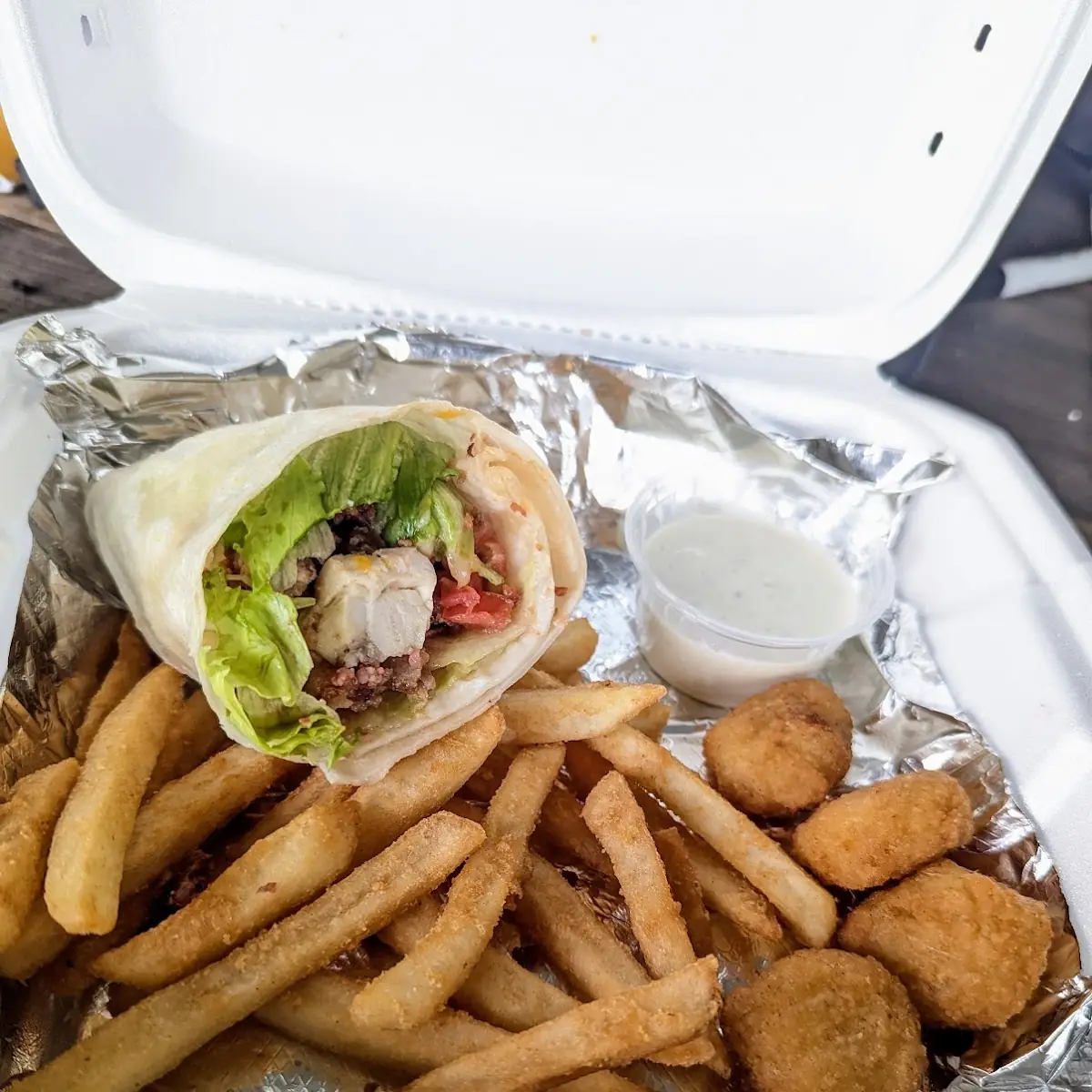 Grilled Chicken and Bacon Wrap