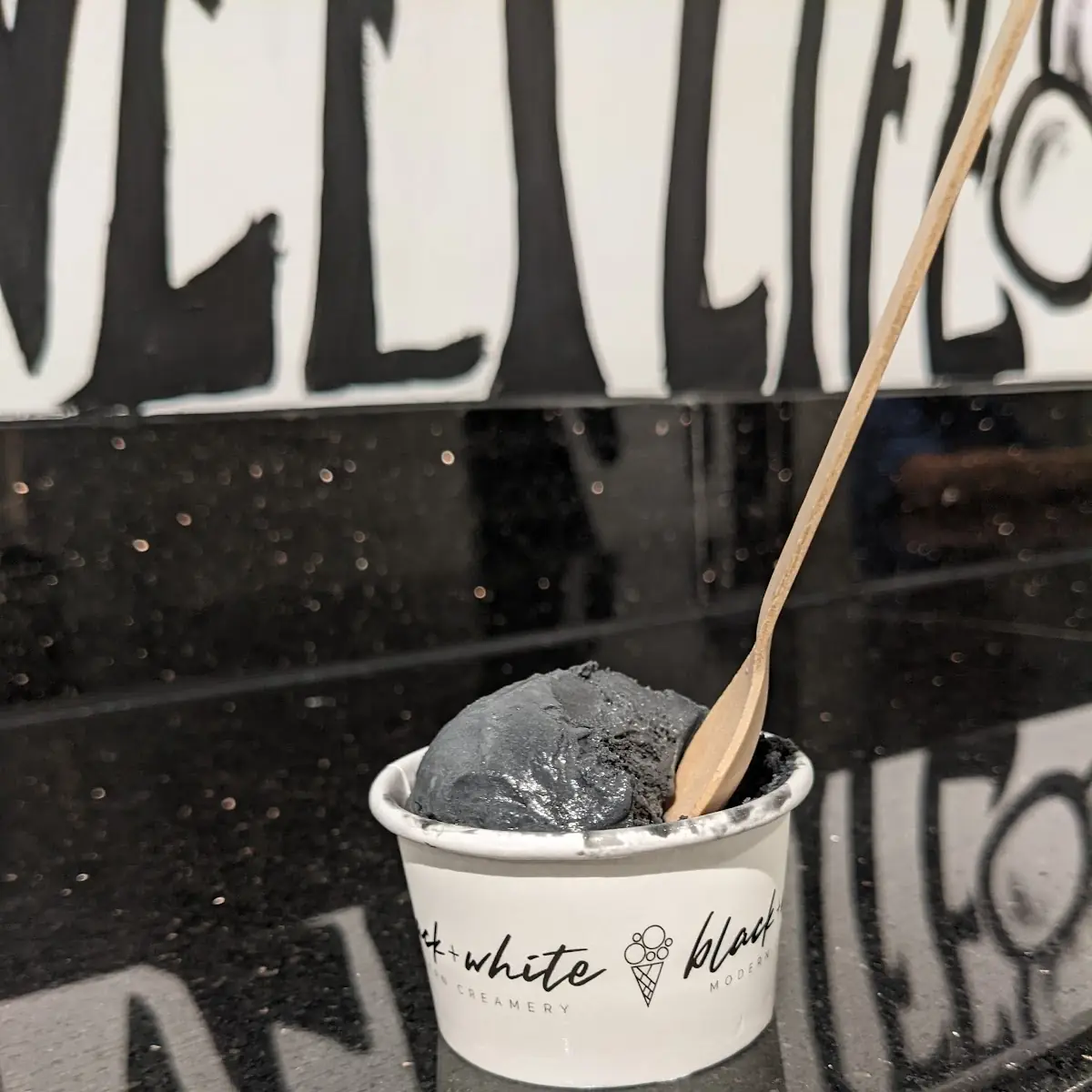 Black Vanilla Ice Cream