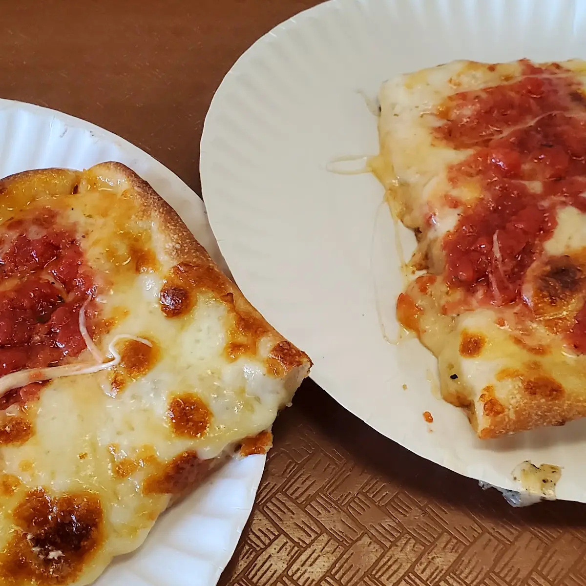 Tiny Five Dollar Grandma Pizza Slices